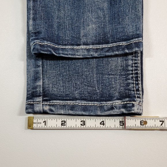 Zanadi Jeans Size 9 Distressed Embellished 30x30 - Picture 8 of 13